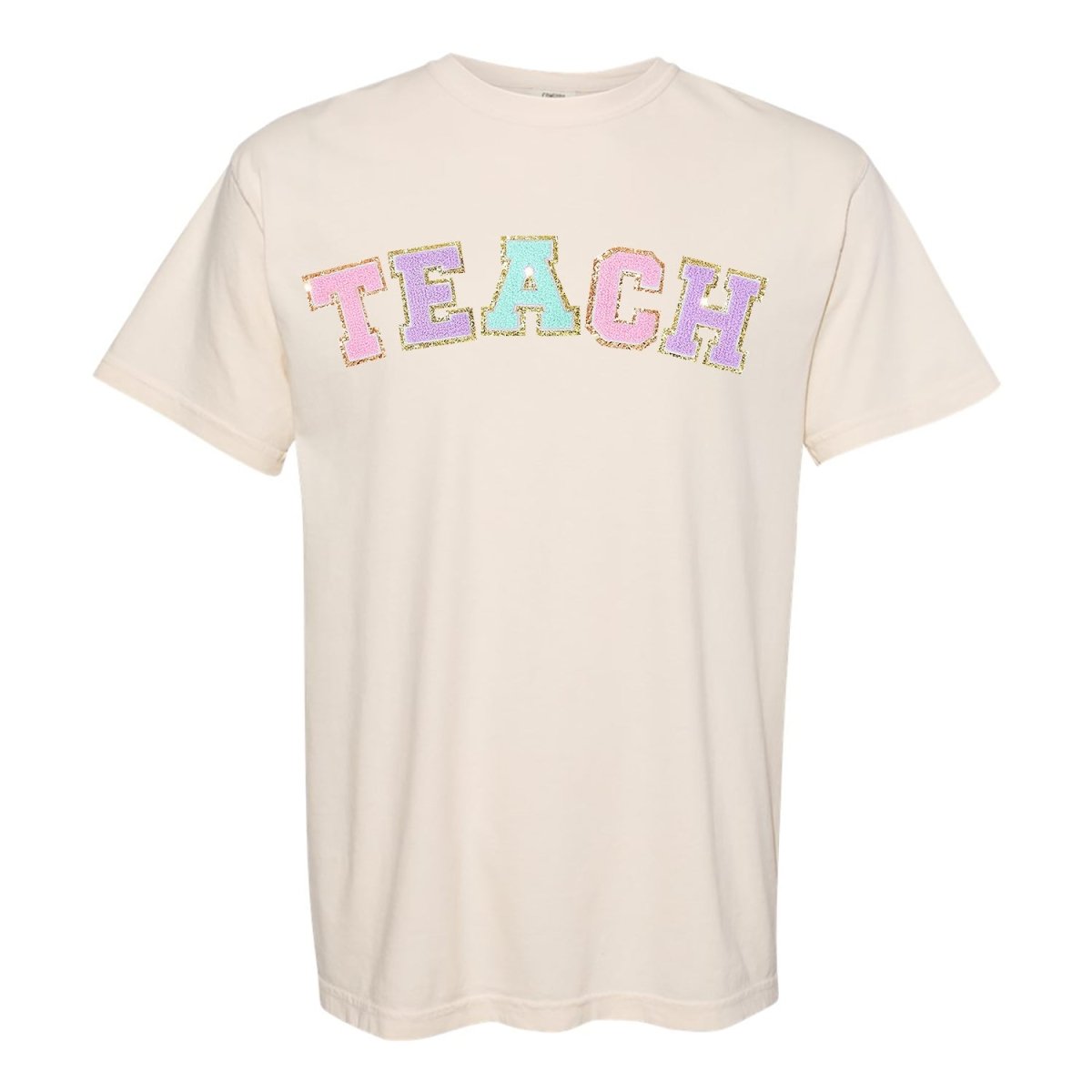 'Teach' Letter Patch T-Shirt - themonogram manor 