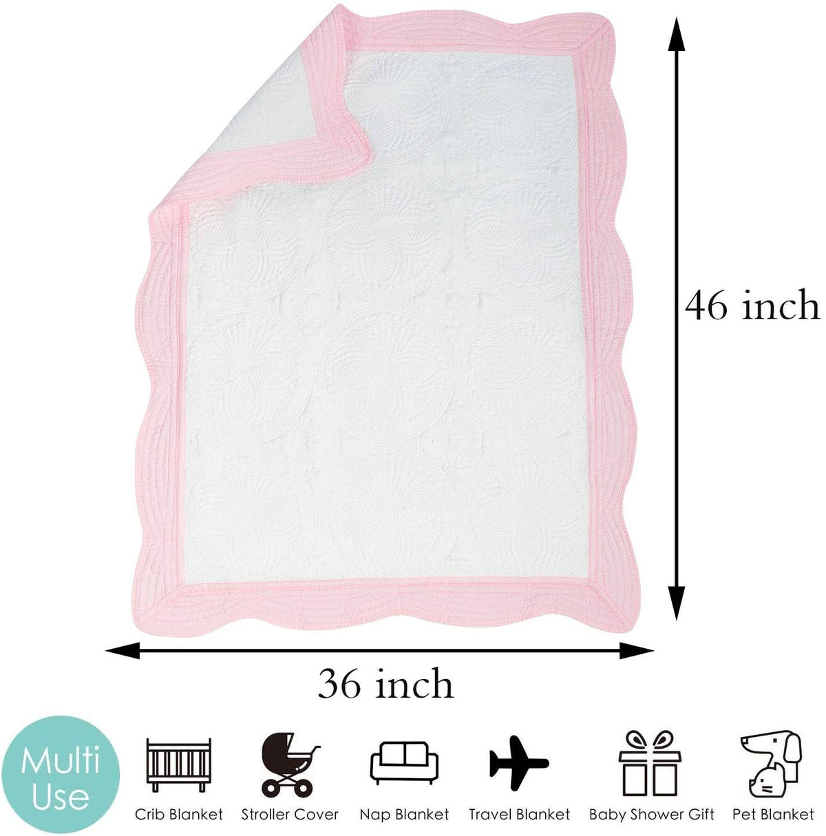 Heirloom Quilt - Baby Quilt Blanket Monogram - themonogram manor 