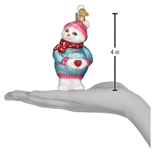 Expectant Snowlady Ornament - themonogram manor 