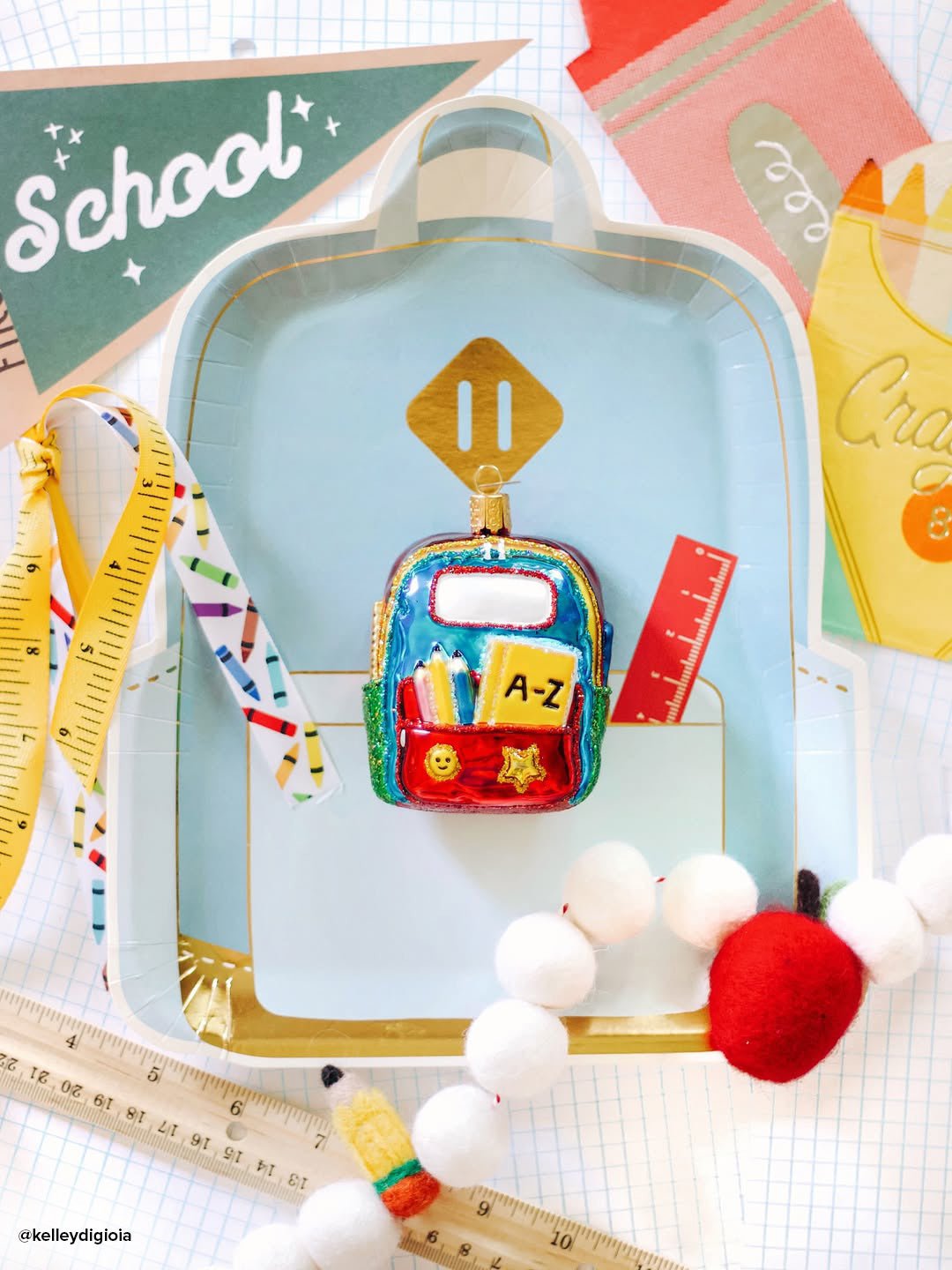 First Day Of School Ornament - themonogram manor 