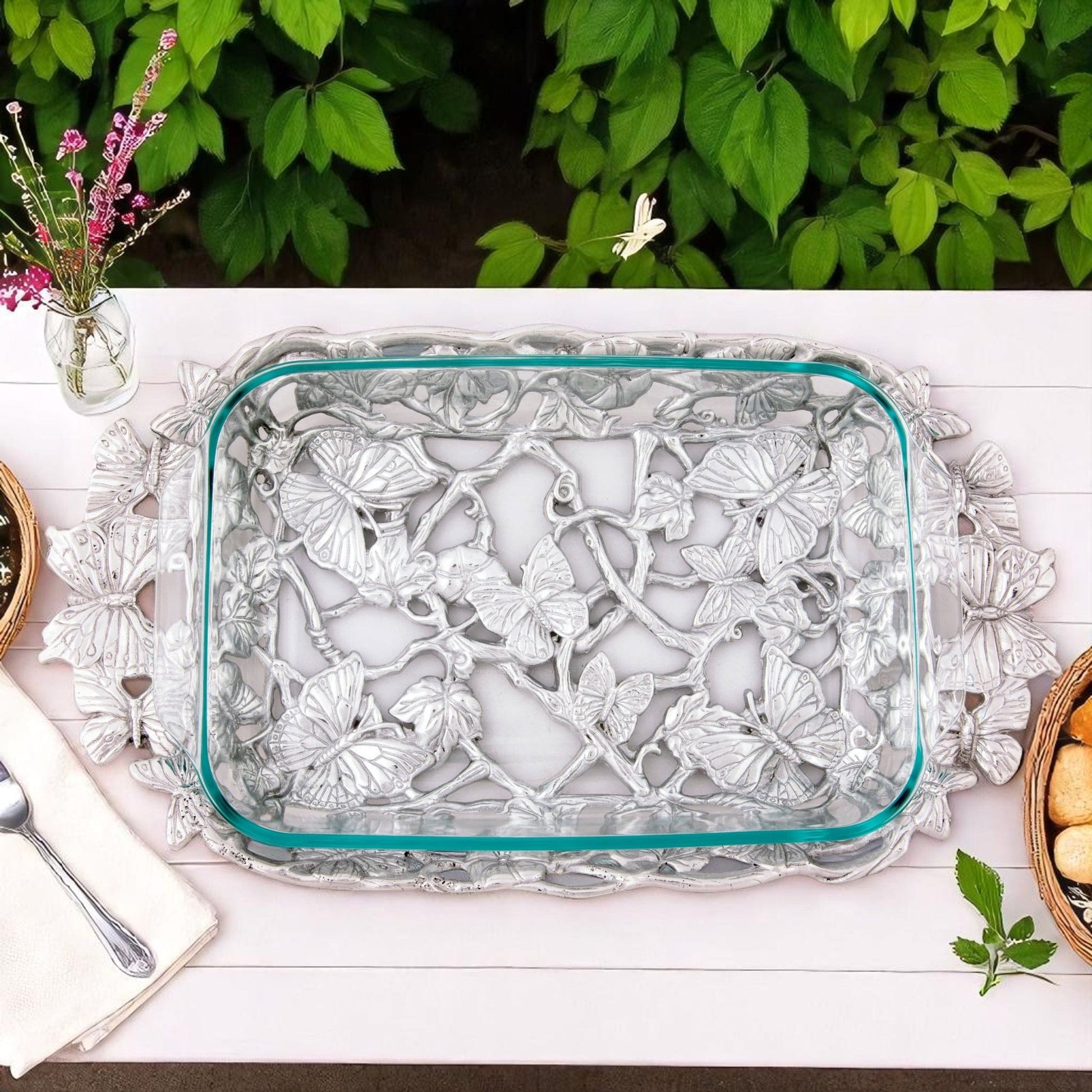 Butterfly Pyrex Holder 3qt - themonogram manor 