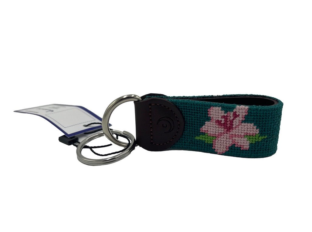 Key Fob - Azalea on Augusta Green - themonogram manor 