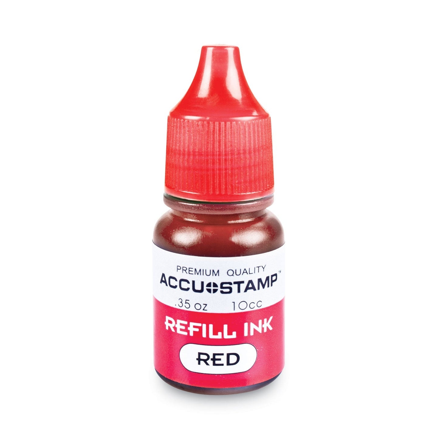 COSCO ACCU - STAMP Gel Ink Refill, 0.35 oz Bottle, Red - themonogram manor 
