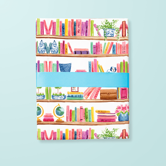 Bookshelf Gift Wrap - themonogram manor 