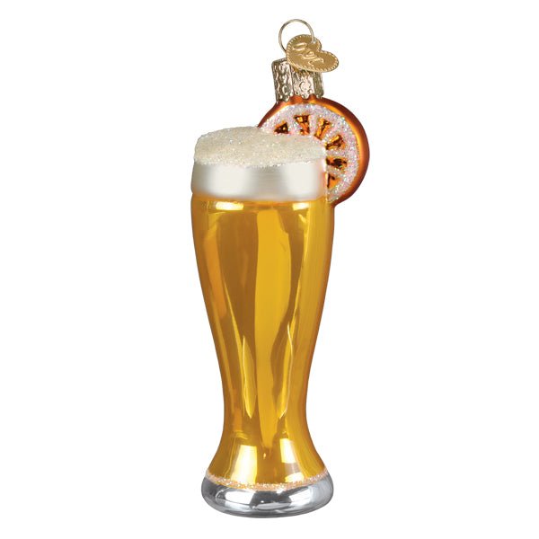 Glass Of Blue Moon Beer Ornament - themonogram manor 