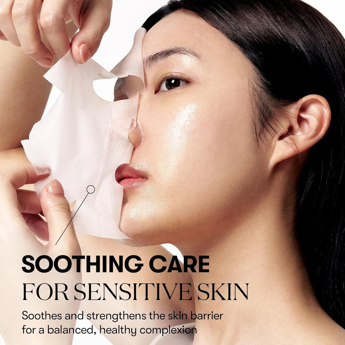 CICA Daily Soothing Mask 30 Sheets, Centella Asiatica & Hyaluronic Acid for Moisturizing & Hydrating, Instant Calm & Glow, Skin Softening Facial Mask, Korean Face Mask - themonogram manor 