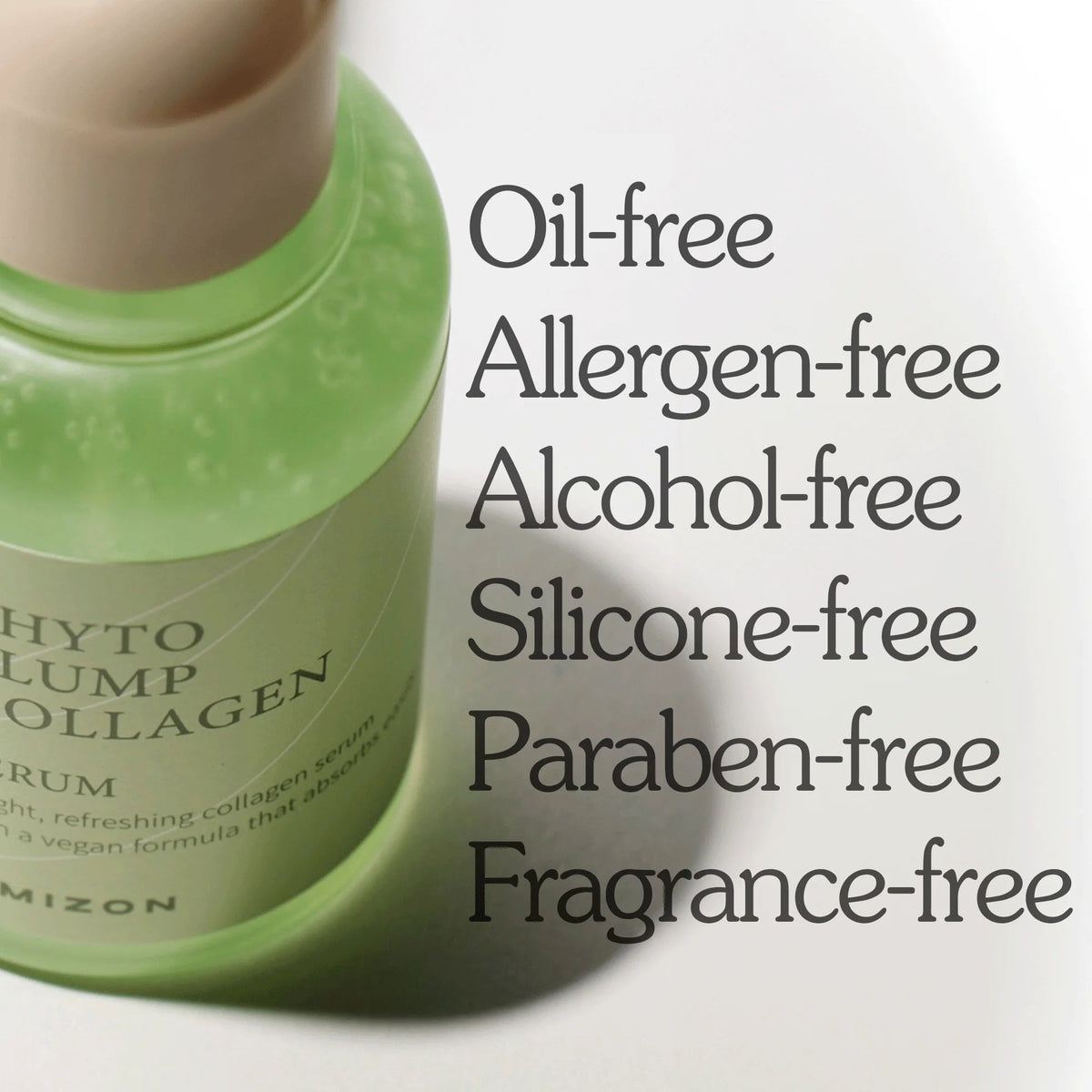 Phyto Plump Collagen Serum 1.01 Fl.Oz. - Hydrating, Anti-Aging, Soothing & Firming, Vegan Skincare Solution Based on Tremella Fuciformis with Natural Extracts - themonogram manor 
