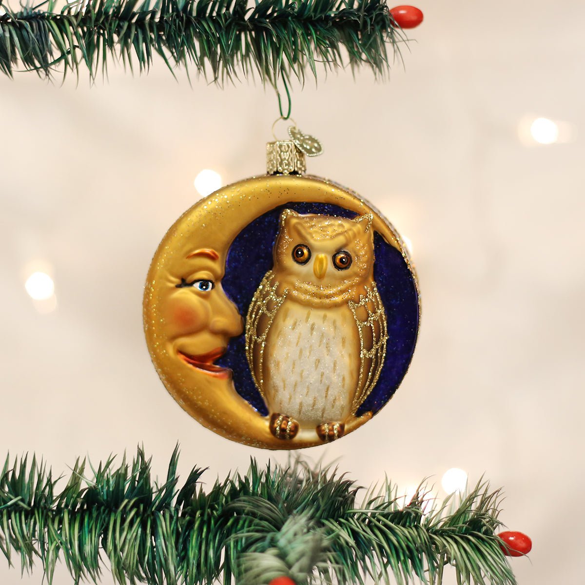 Owl In Moon Ornament - #themonogram manor #
