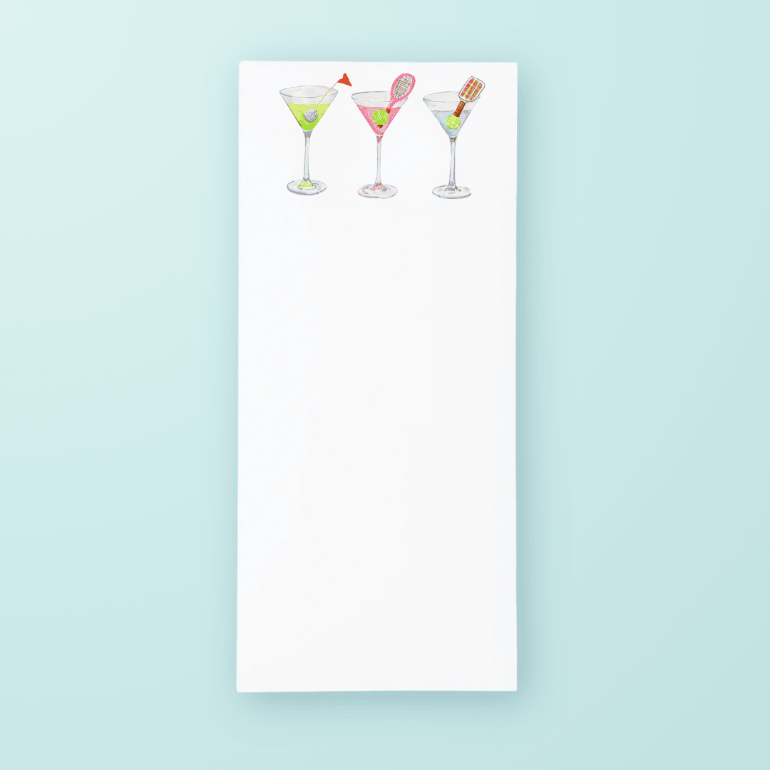 Country Club Cocktails List Pad - themonogram manor 