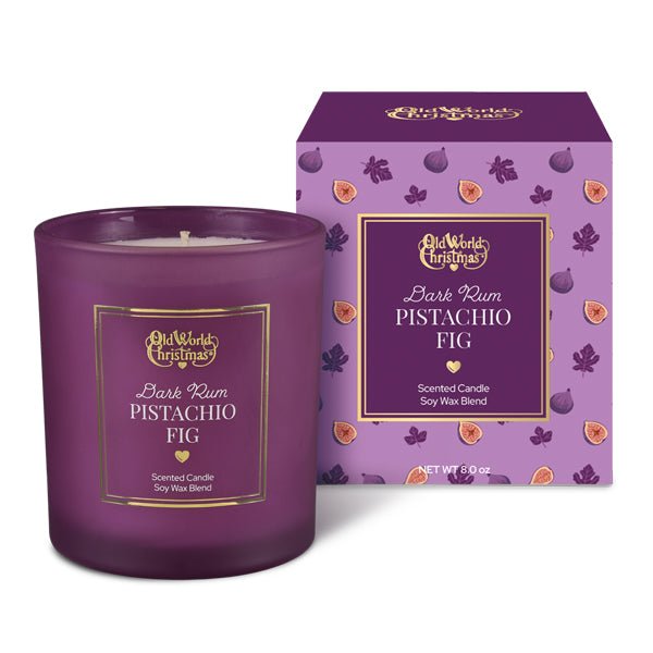 Dark Rum Pistachio Fig Candle - themonogram manor 