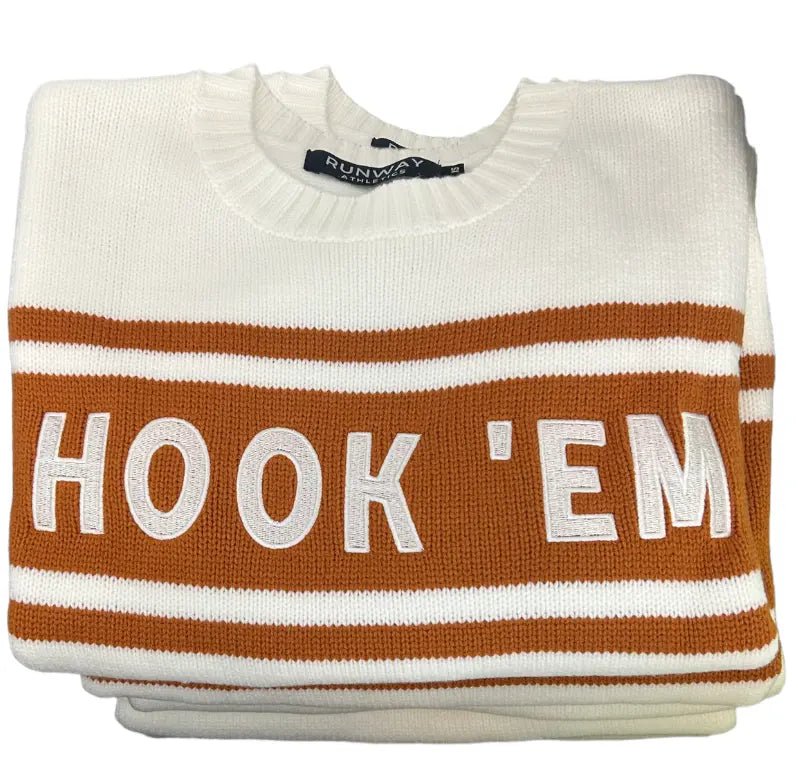 HOOK 'EM Tennis Sweater - Limited Edition - themonogram manor 