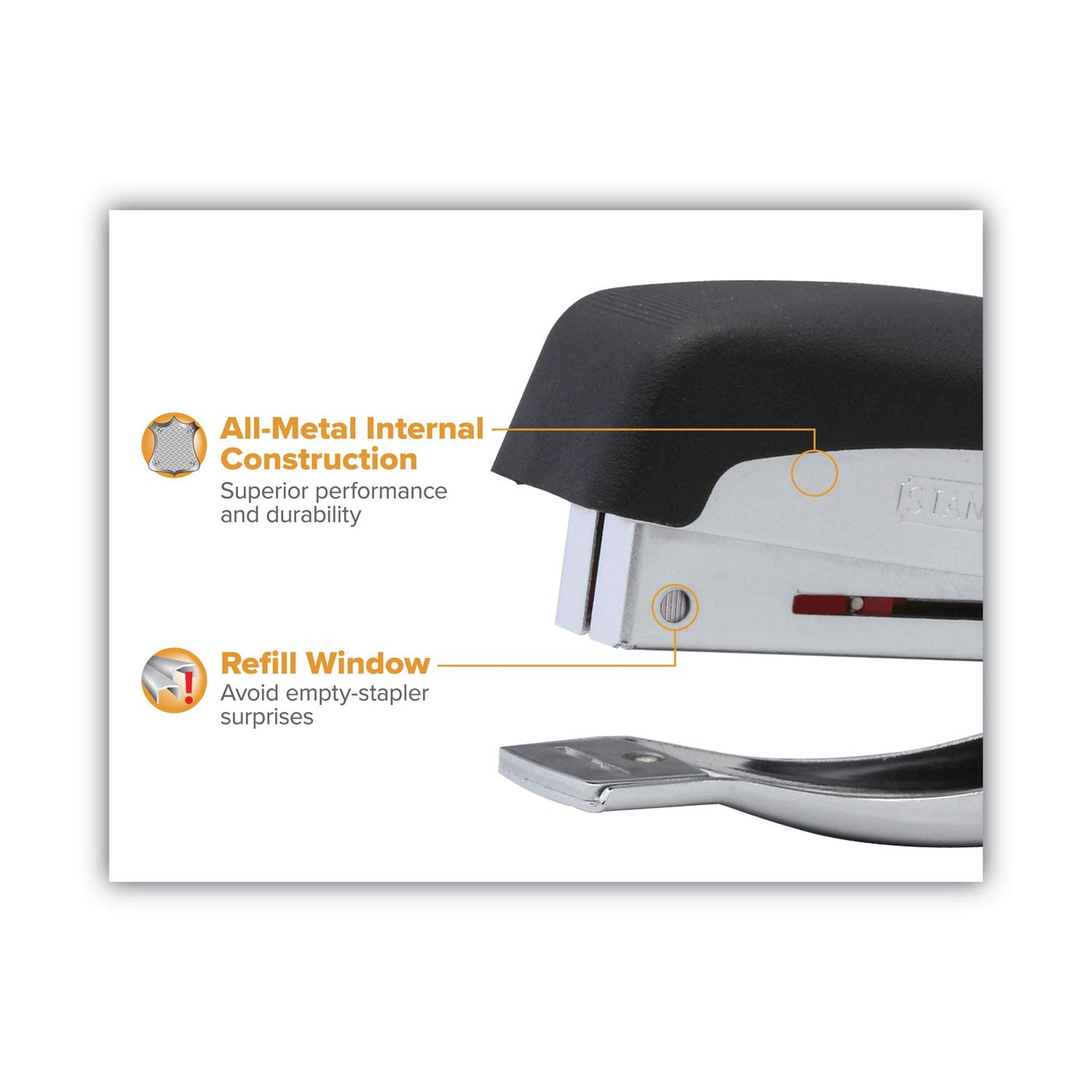 Bostitch Deluxe Hand - Held Stapler, 20 - Sheet Capacity, Black - themonogram manor 