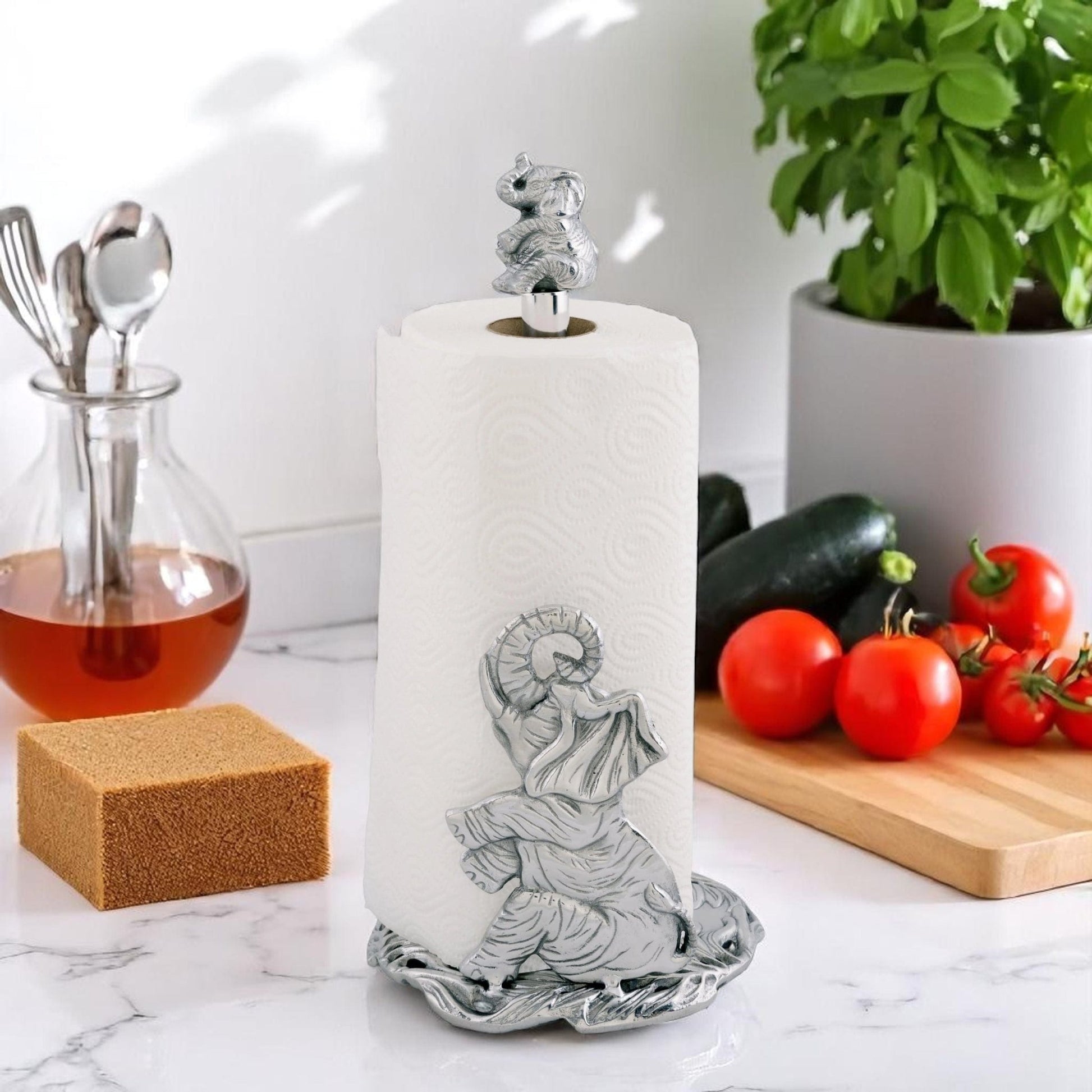 Elephant Paper Towel Holder - themonogram manor 