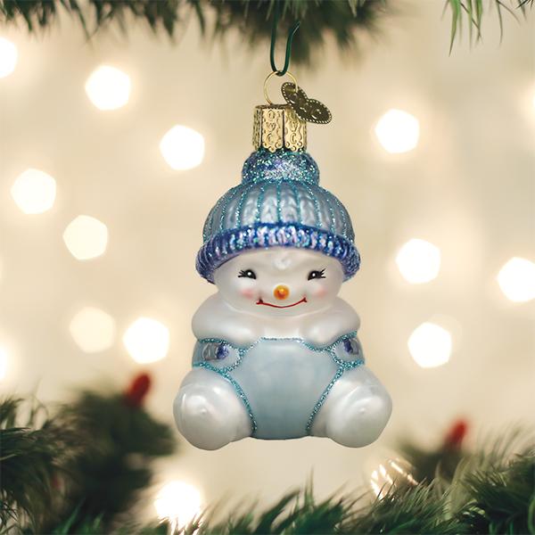 Snow Baby Boy Ornament - themonogram manor 