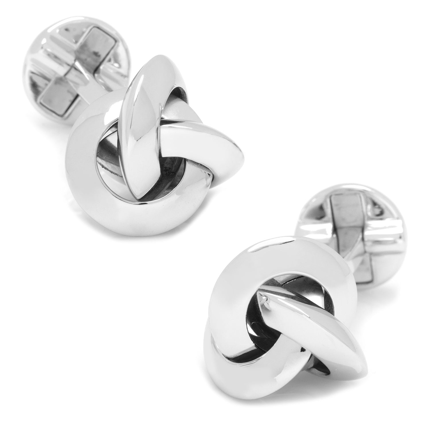 Sterling Silver Knot Cufflinks - themonogram manor 