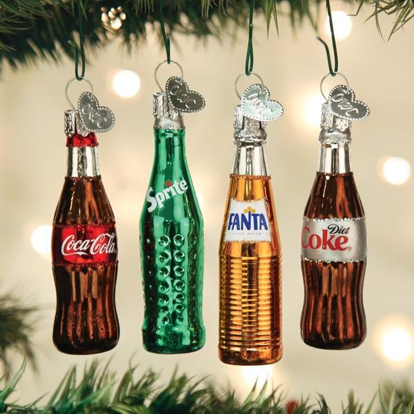 Coca - Cola® Mini Beverage Ornament Set - themonogram manor 