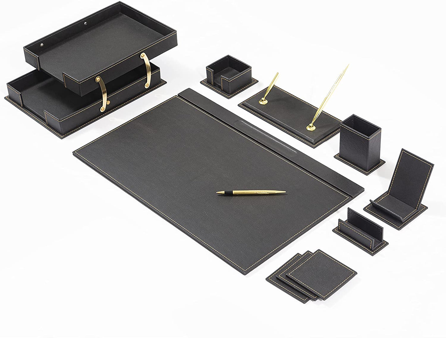 MOOG Classic Desk Organizer - Gray - 12 PCS - themonogram manor 