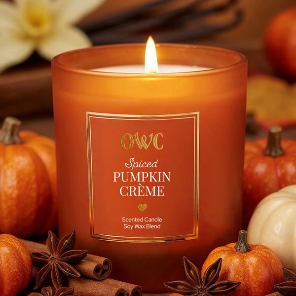 Spiced Pumpkin Creme Candle - themonogram manor 