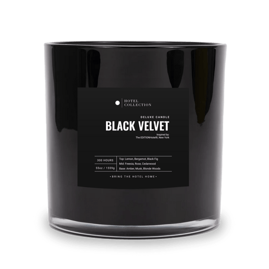 Deluxe Black Velvet™ Candle - themonogram manor 