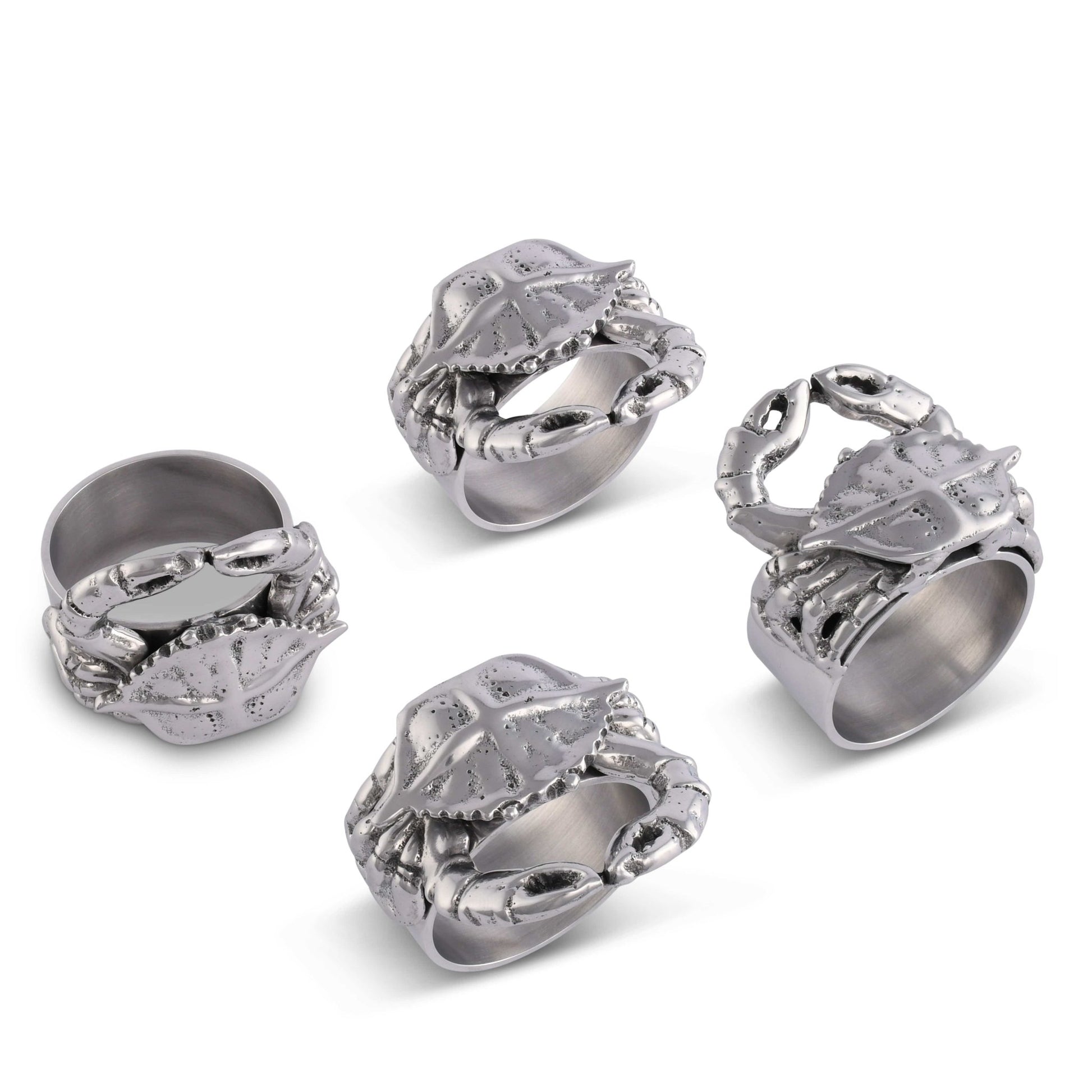 Crab Napkin Rings - set of 4 - themonogram manor 