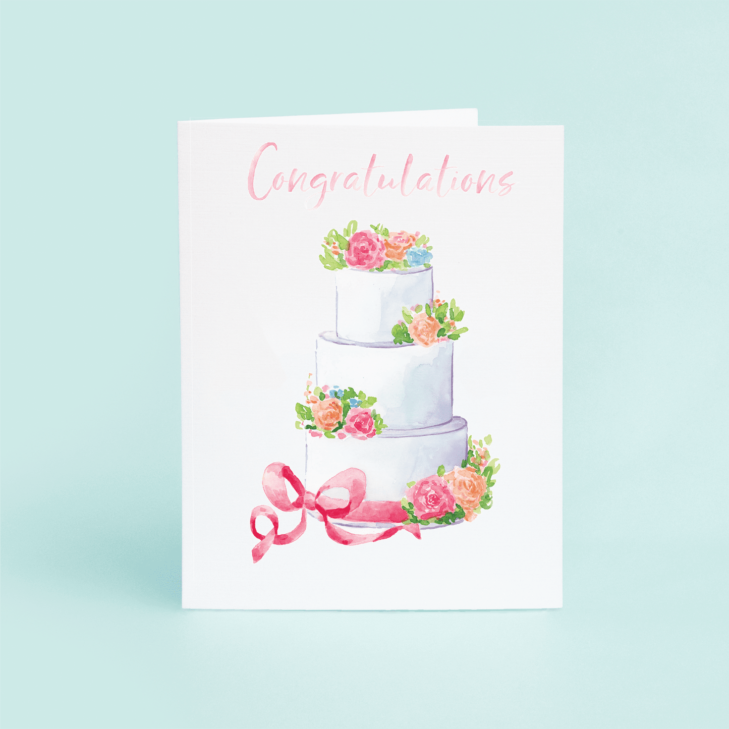 Wedding Cake "Congrats" - themonogram manor 