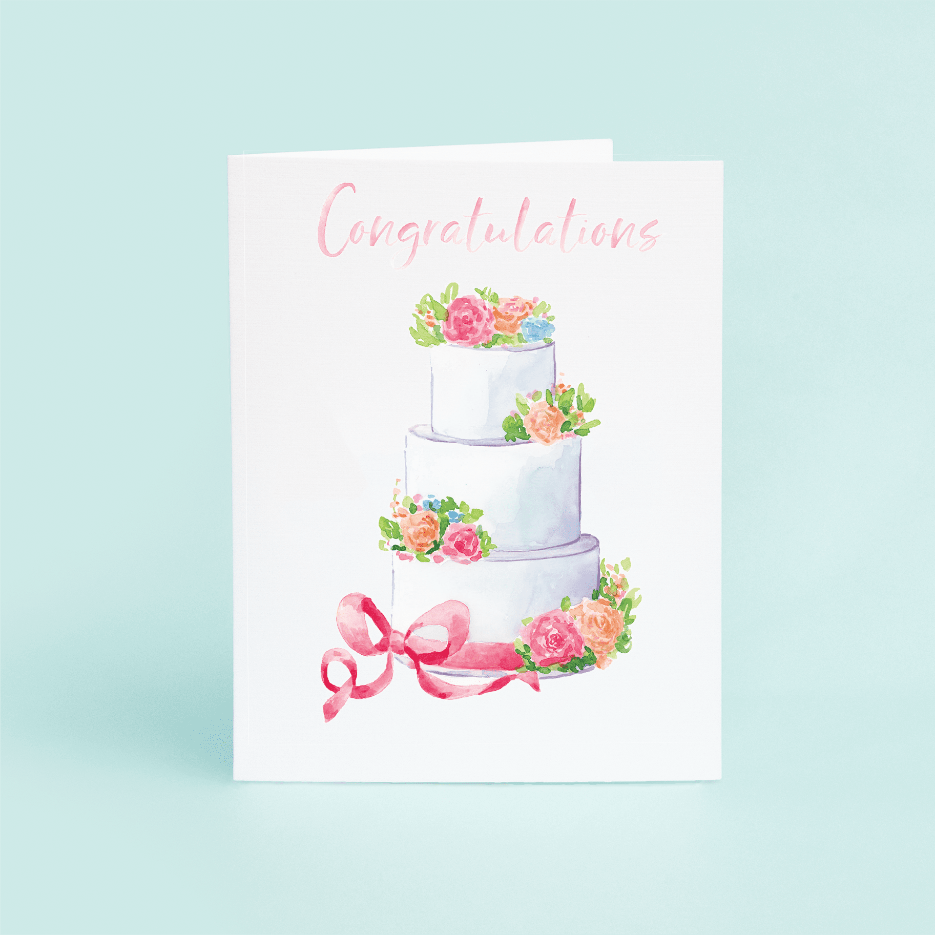 Wedding Cake "Congrats" - themonogram manor 