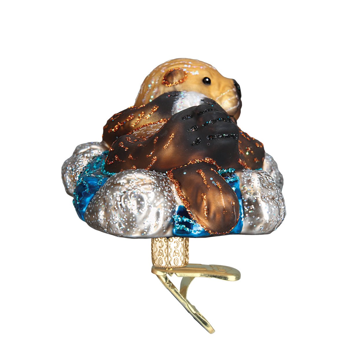 Floating Sea Otter Ornament - #themonogram manor #