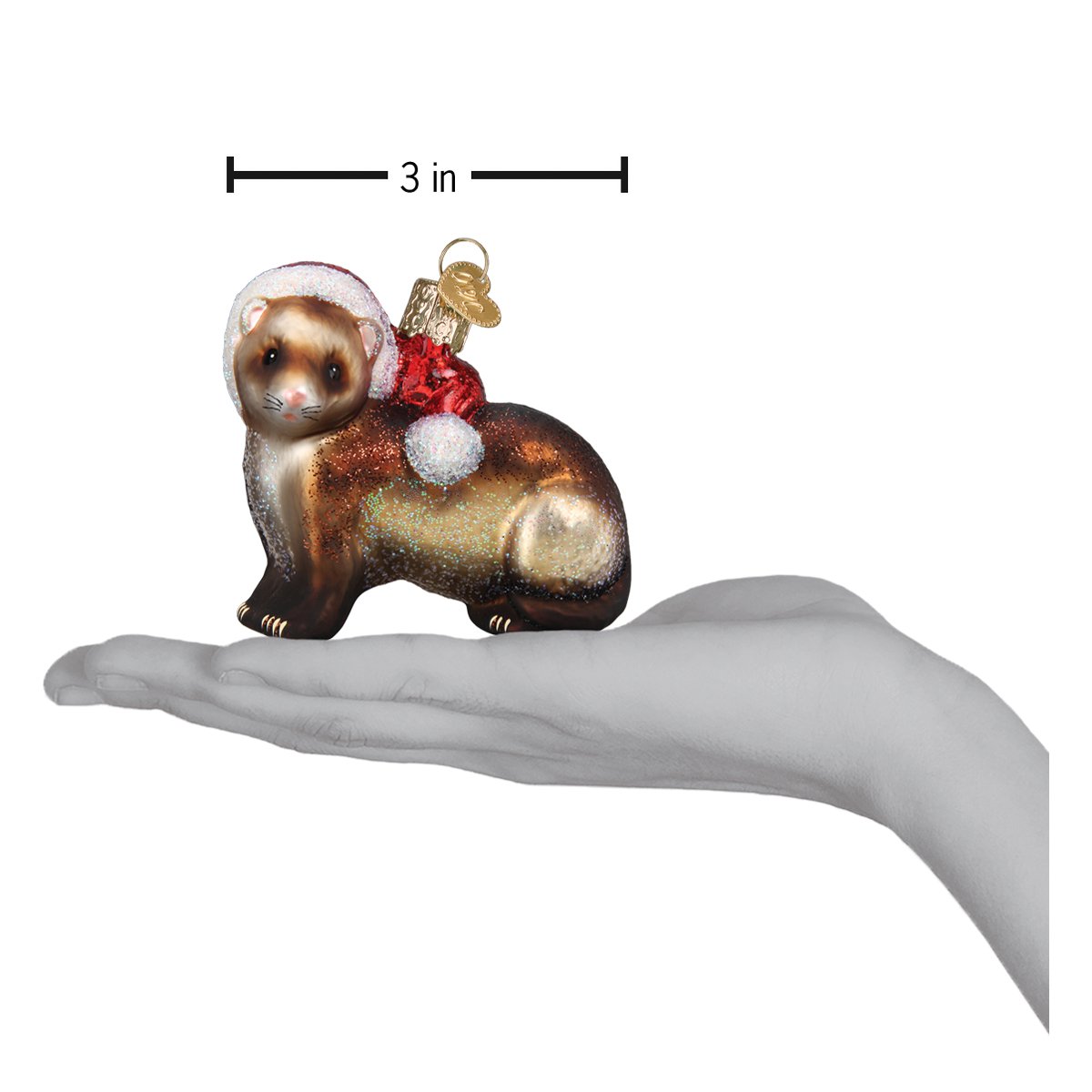 Christmas Ferret Ornament - themonogram manor 