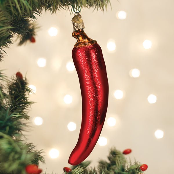 Red Chili Pepper Ornament - themonogram manor 