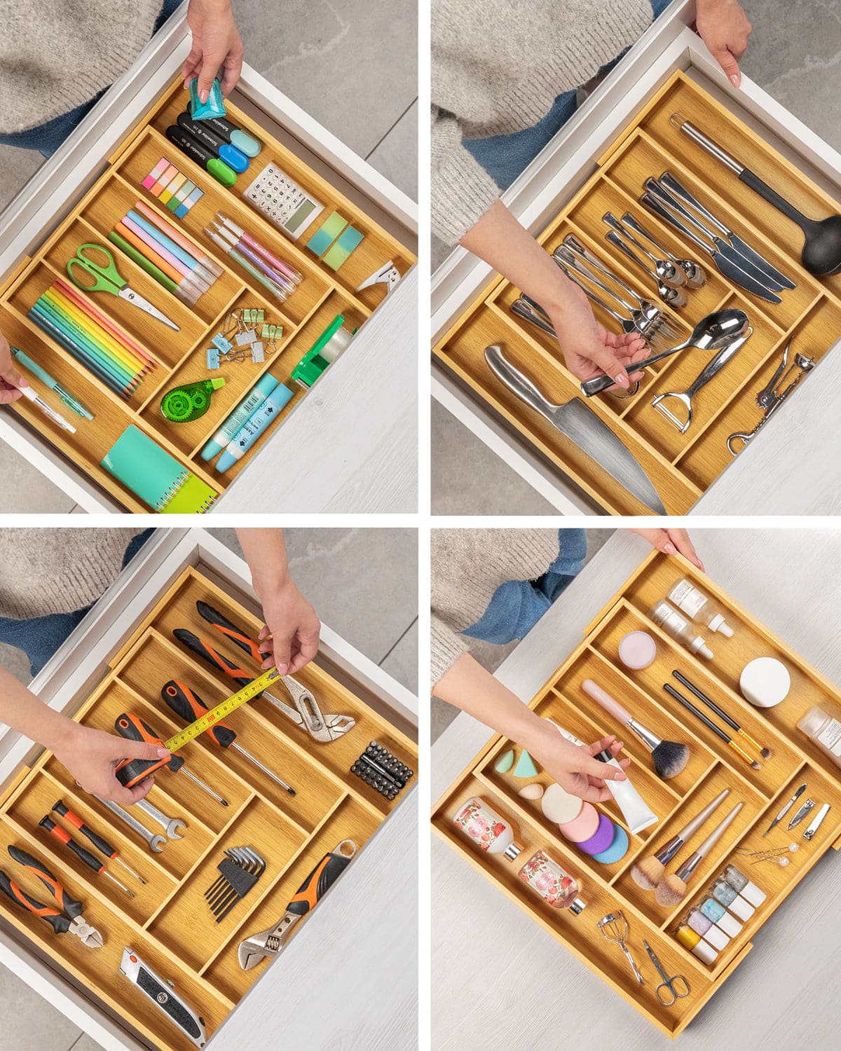 Expandable Silverware Organizer (8 Slots) - themonogram manor 