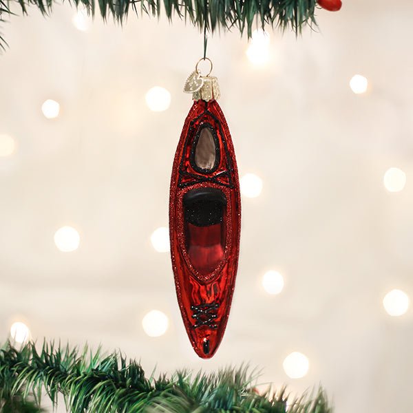 Red Kayak Ornament - themonogram manor 