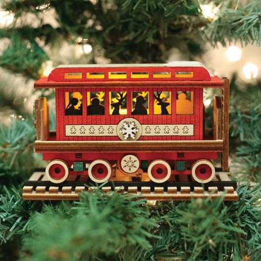 Passenger Car Elves Ornament - themonogram manor 