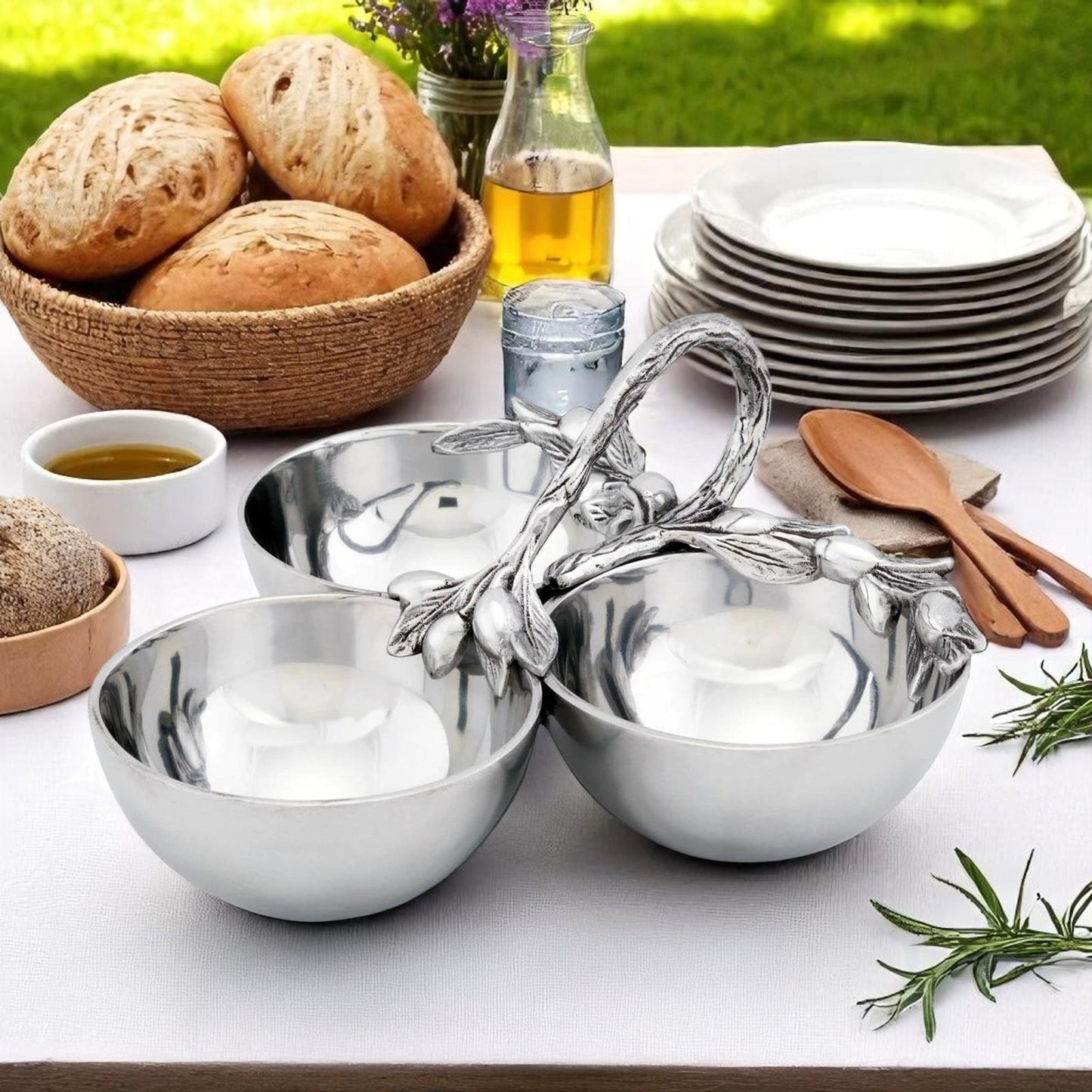 Olive Serving Bowls - themonogram manor 