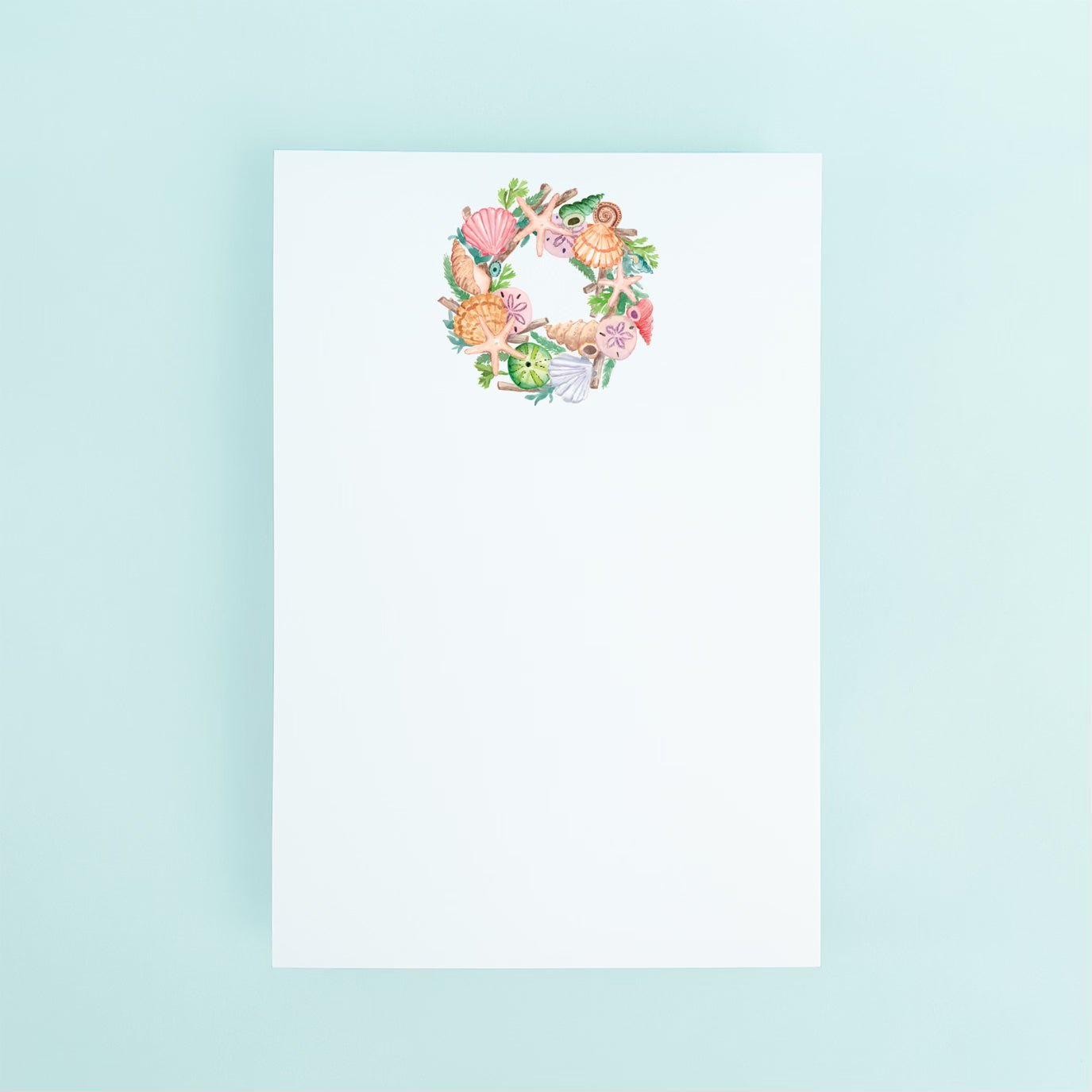 Seashell Wreath Notepad - themonogram manor 