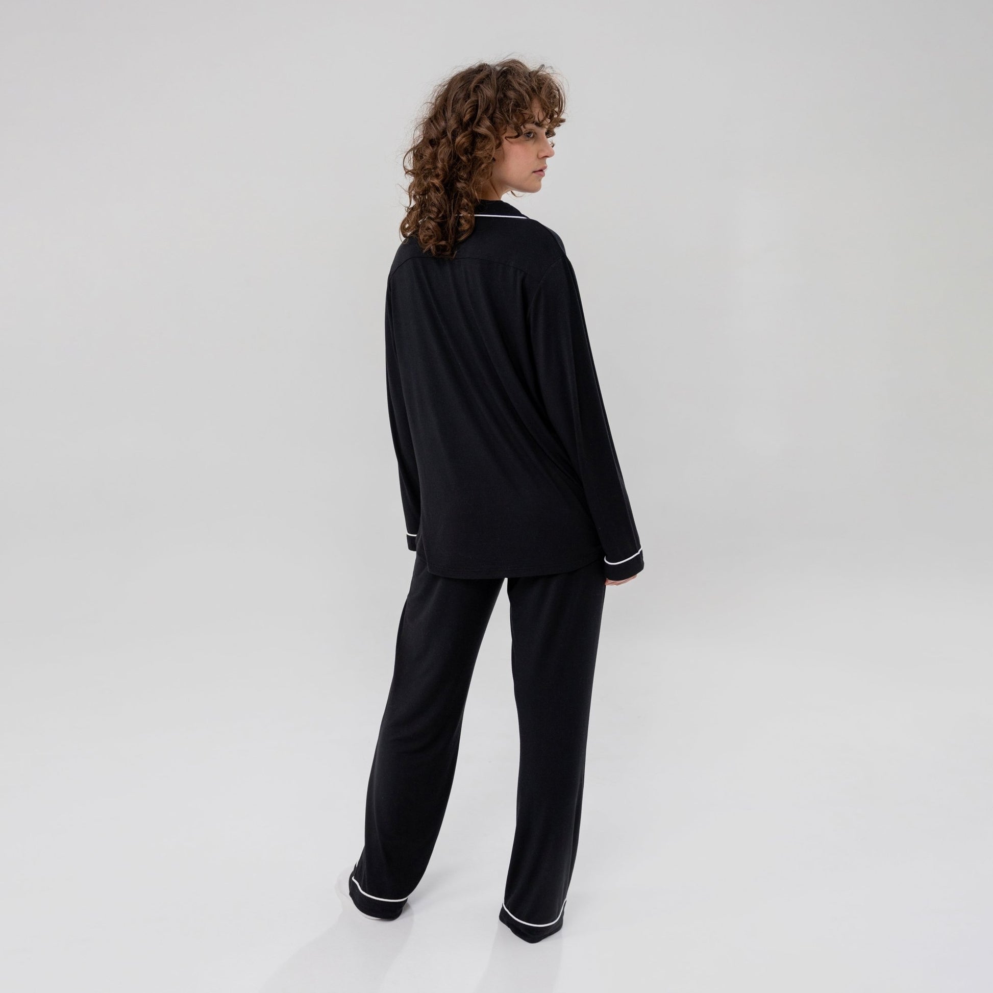 Women's Luxe Bamboo Long PJ Set - themonogram manor 