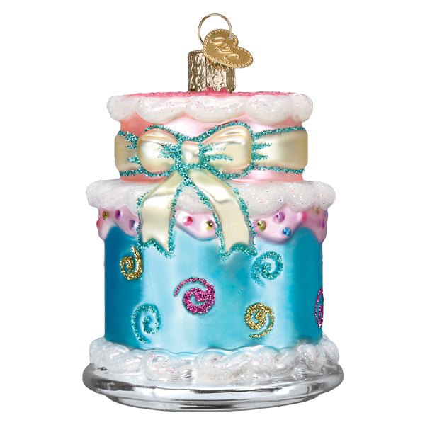 Happy Birthday Cake Ornament - #themonogram manor #