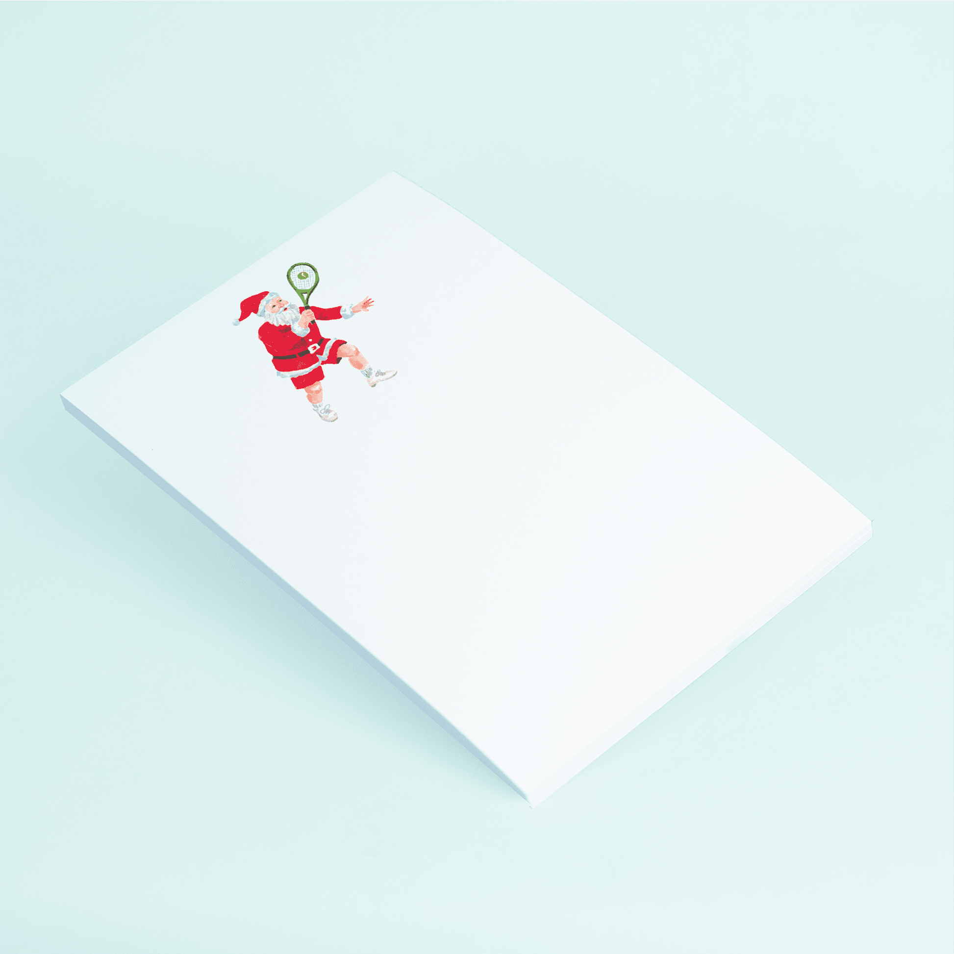Tennis Santa Notepad - themonogram manor 