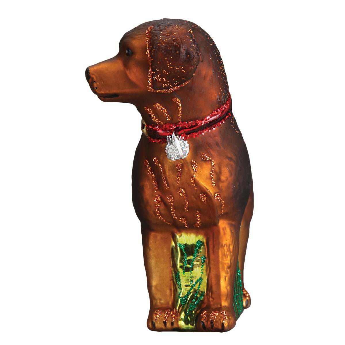 Standing Chocolate Lab Ornament - themonogram manor 