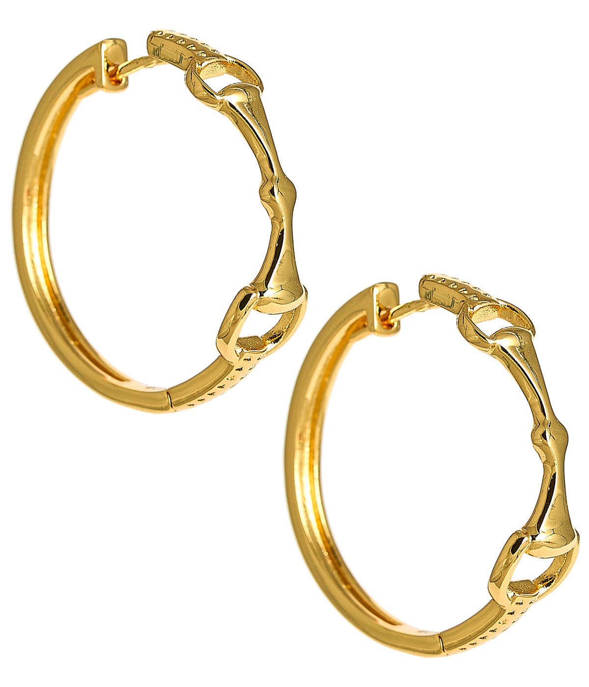 Horsebit Huggie Hoop - WS - themonogram manor 