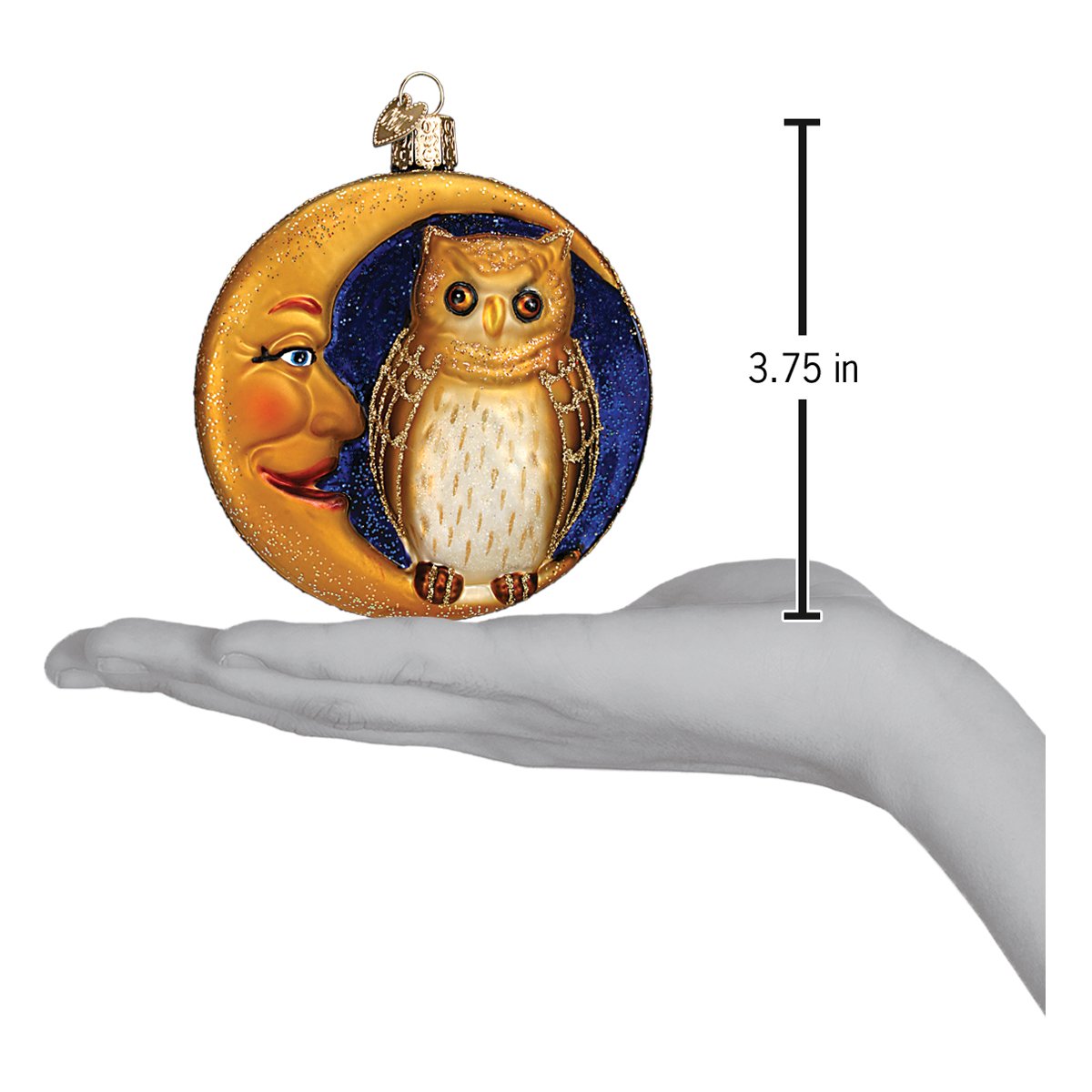 Owl In Moon Ornament - #themonogram manor #