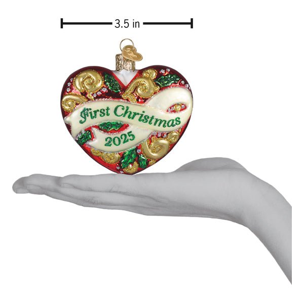2025 First Christmas Heart Ornament - themonogram manor 