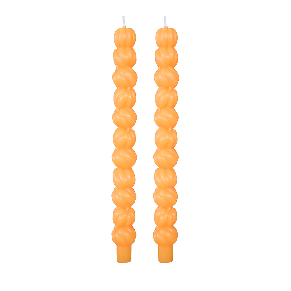 Stacking Pumpkin Taper Candle Set - themonogram manor 
