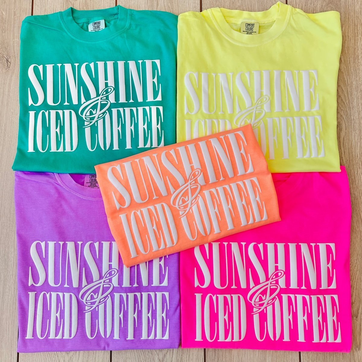 PUFF 'Sunshine & Iced Coffee' T-Shirt - themonogram manor 