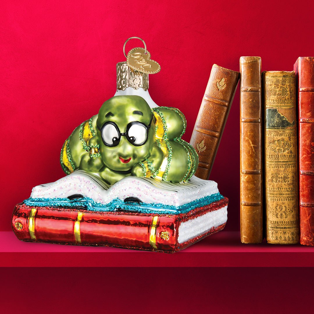 Bookworm Ornament - themonogram manor 