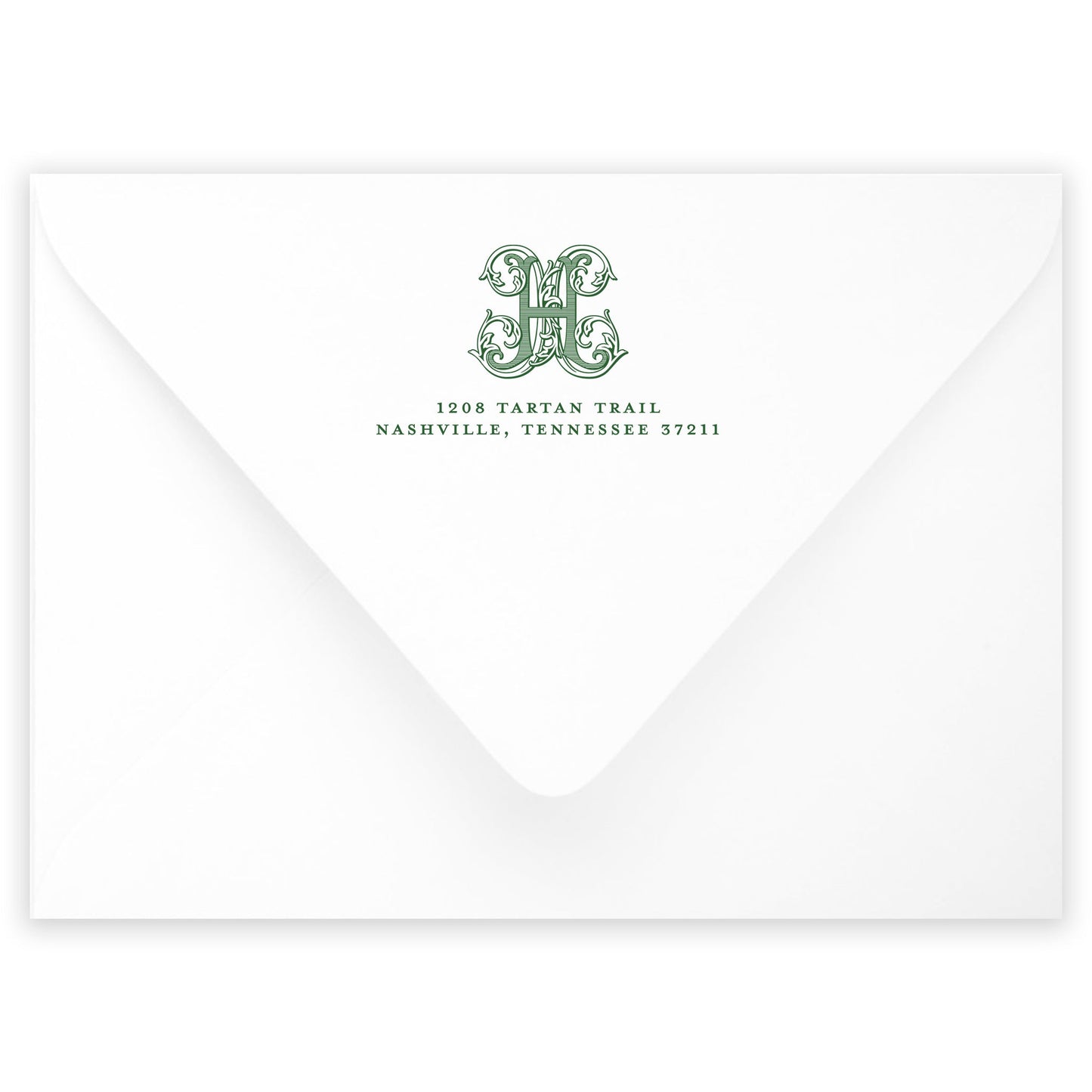christmas tartan portrait holiday card - themonogram manor 