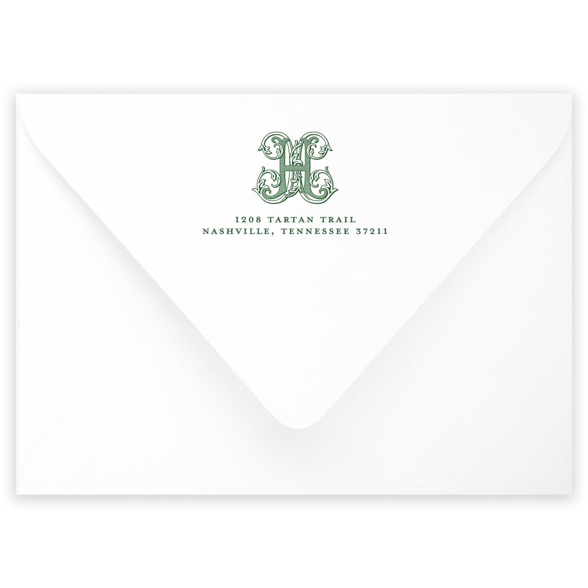 christmas tartan portrait holiday card - themonogram manor 