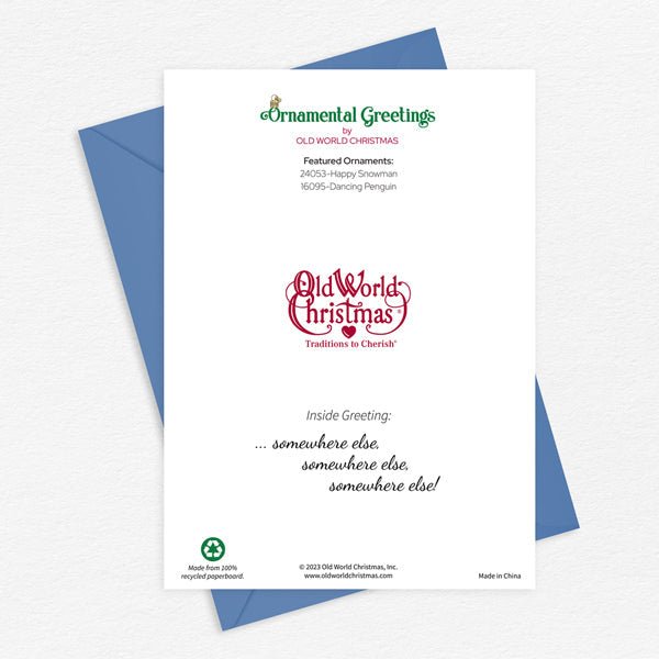 Snowman Christmas Card - themonogram manor 