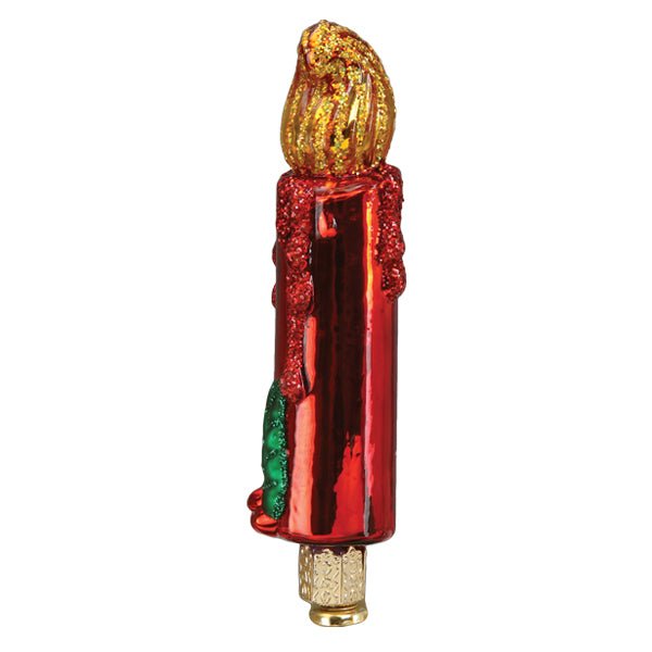 Red Clip - on Candle Ornament - themonogram manor 