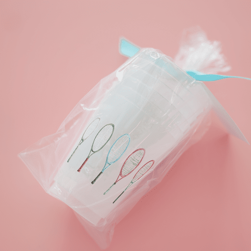 Tennis Rackets Frosted Cups - themonogram manor 