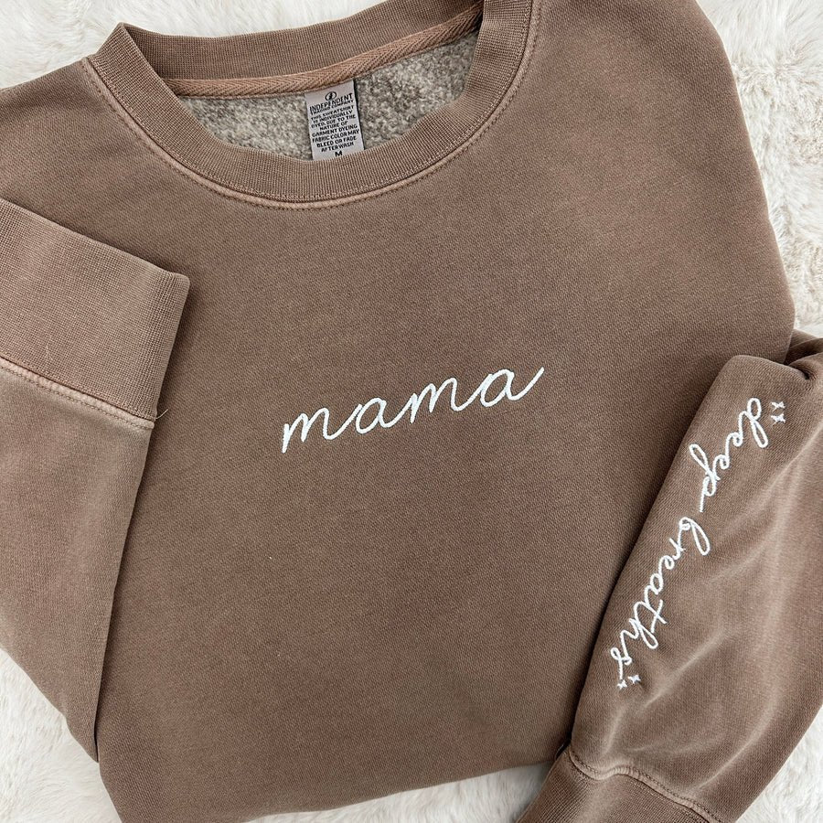 Mama 'Deep Breaths Reminder' Hoodie - themonogram manor 